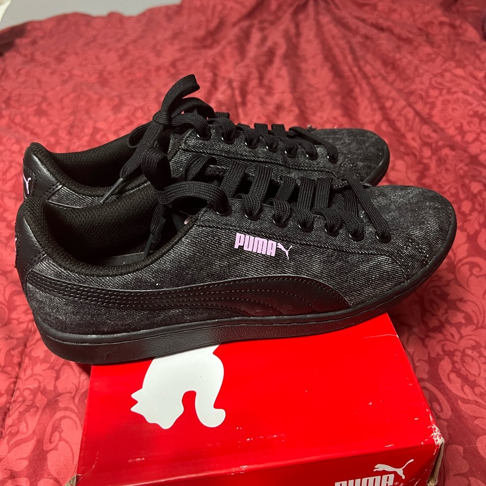 Black Puma Vicky B Denim Sneakers